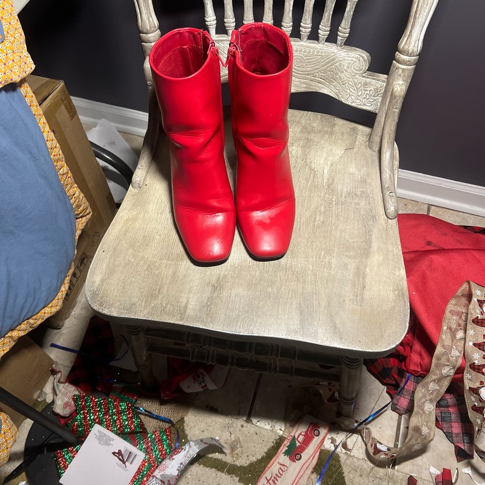 Sugar Red Heeled Boots
